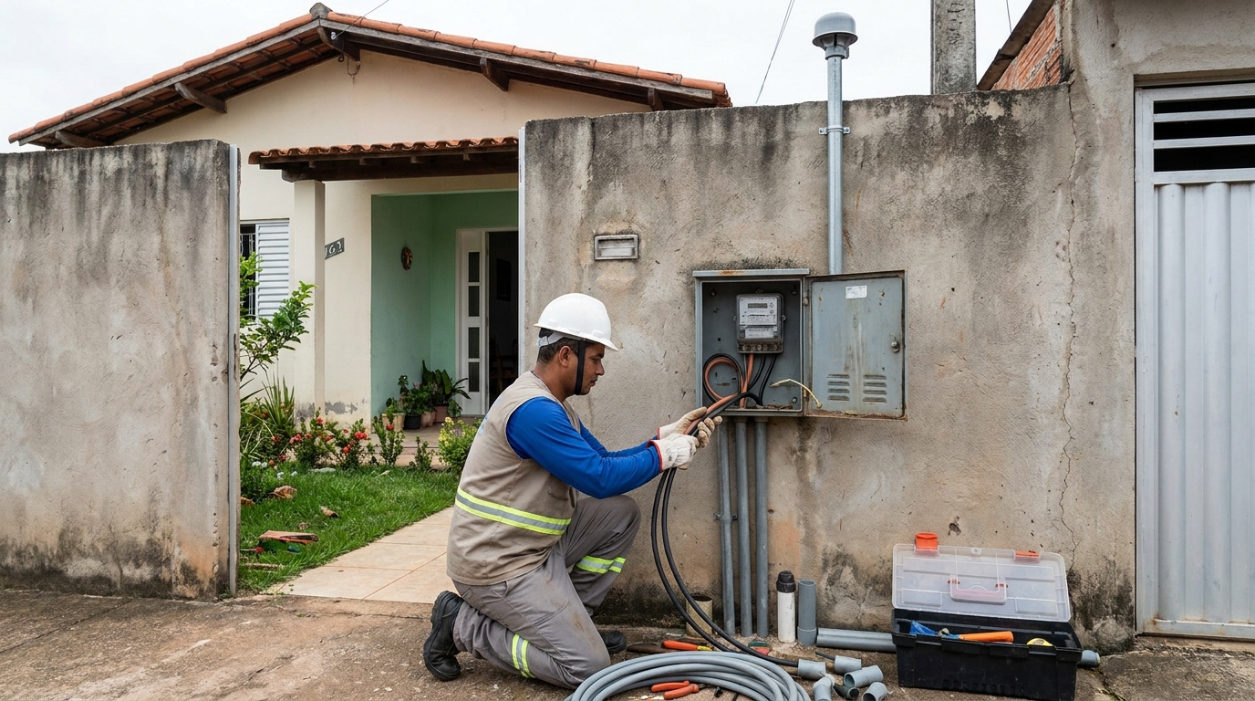 Instalacao de padrao de energia em Limeira‑SP